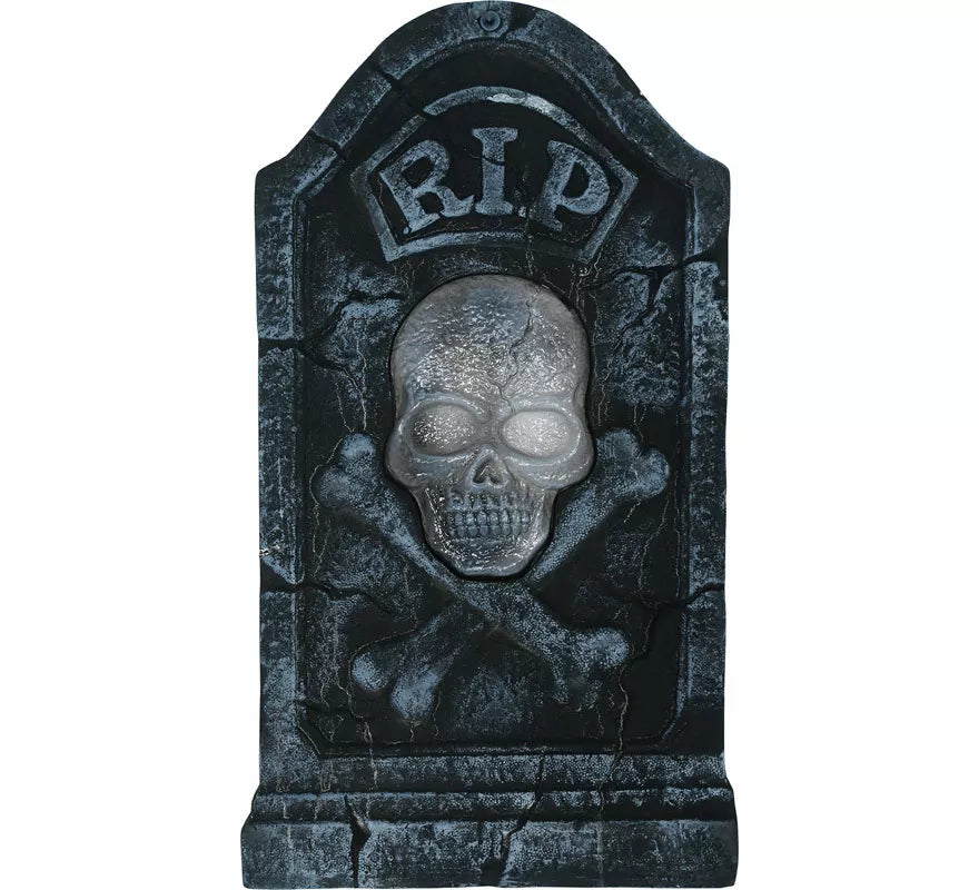 Translation missing: es.Lápida Calavera Pirata con Luz y Sonido de 90x50 cm
