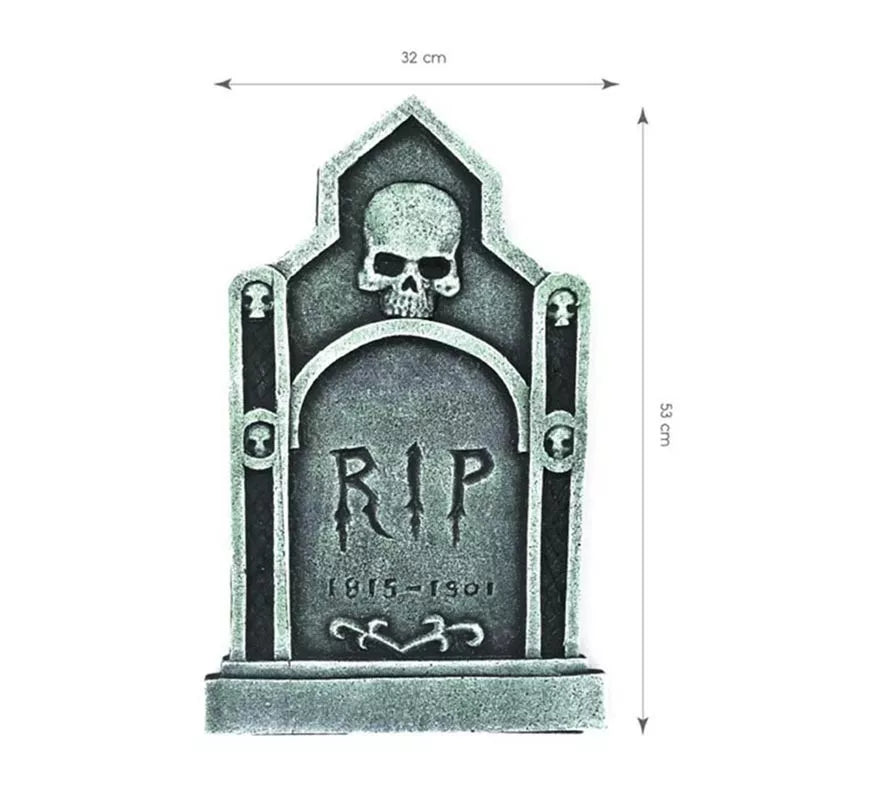 Translation missing: es.Lápida Calavera RIP de 53 cm