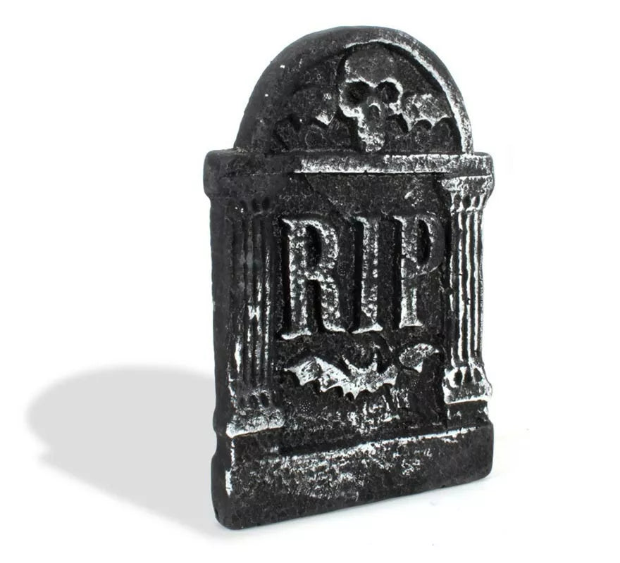 Translation missing: es.Lápida Calavera RIP de foam de 17x28 cm