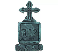 "Lápida Cementerio Cruz ""RIP"" de 43x22 cm"