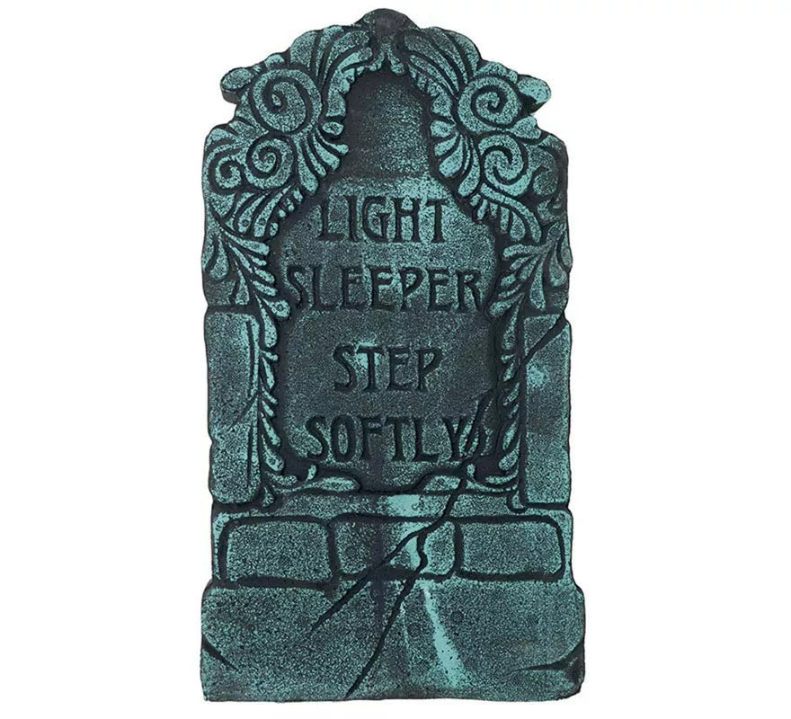 Translation missing: es."Lápida Cementerio ""Light Sleeper, Step Softly"" de 43x22 cm"
