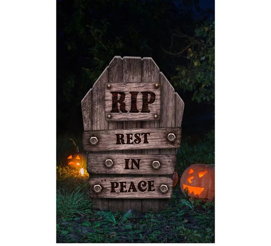 Translation missing: es."Lápida Cementerio plástico 'Rest in Peace"" de 56 cm"