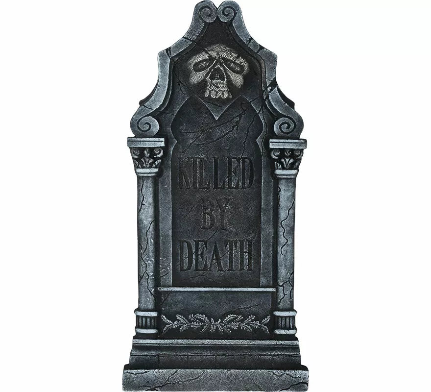 Lápida Killed By Death de 90x45 cm