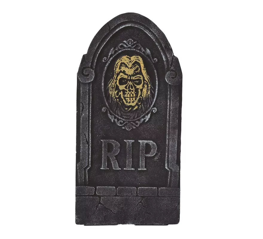 Translation missing: es.Lápida Rip con Calavera 33X65 Cm