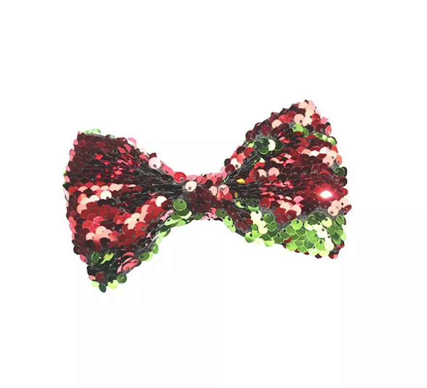 Translation missing: es.Lazo bling bling rojo y verde de 12 cm