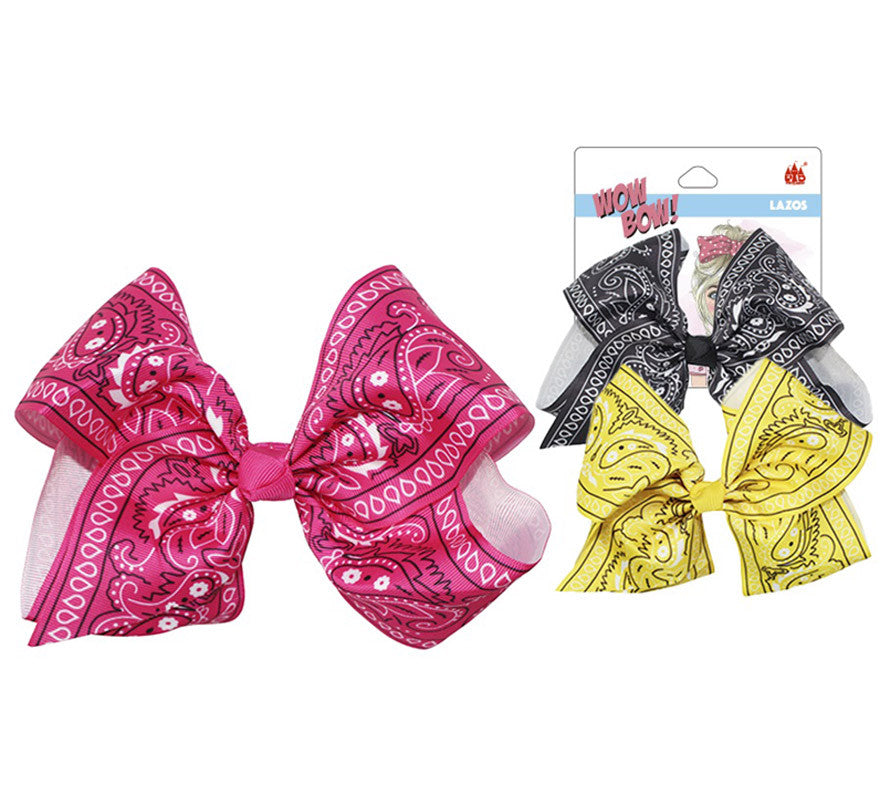 Translation missing: es.Lazos estampado Paisley de 16 cm en colores surtidos