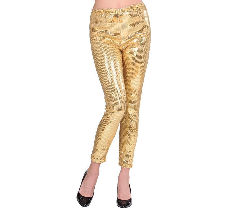 Translation missing: es.Leggins dorados con lentejuelas para mujer