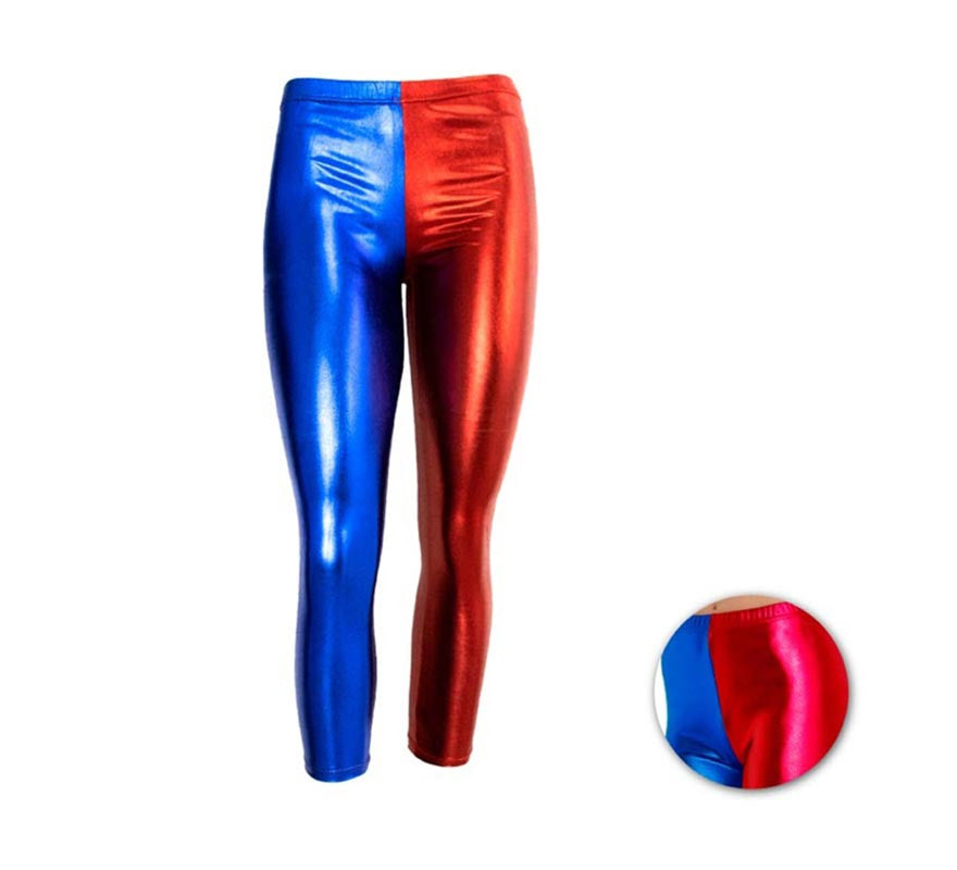 Translation missing: es.Leggins Metalizado de Payasa Villana para niña
