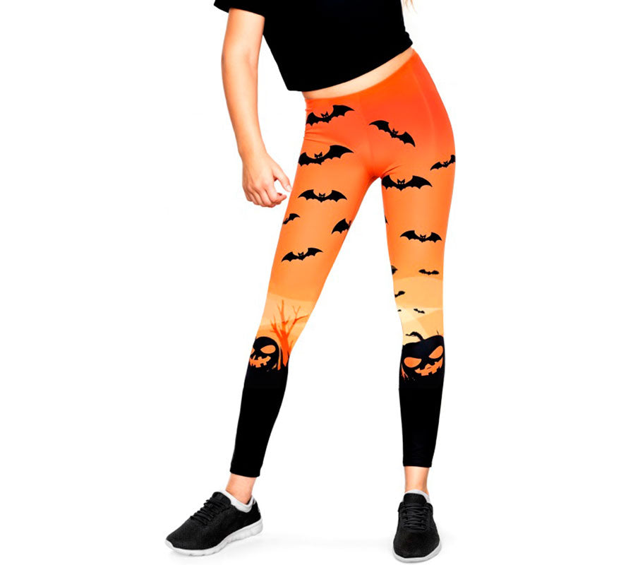 Translation missing: es.Leggins naranjas de Calabaza para niña