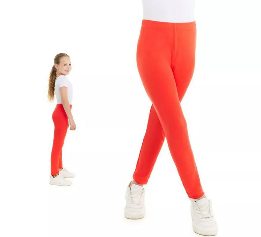 Translation missing: es.Leggins naranjas fluorescentes para niña