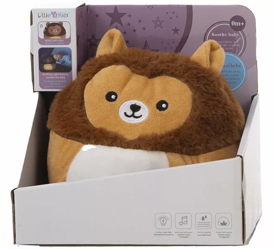 Translation missing: es.León de Peluche Relajante con Luz y Sonido de 24 cm