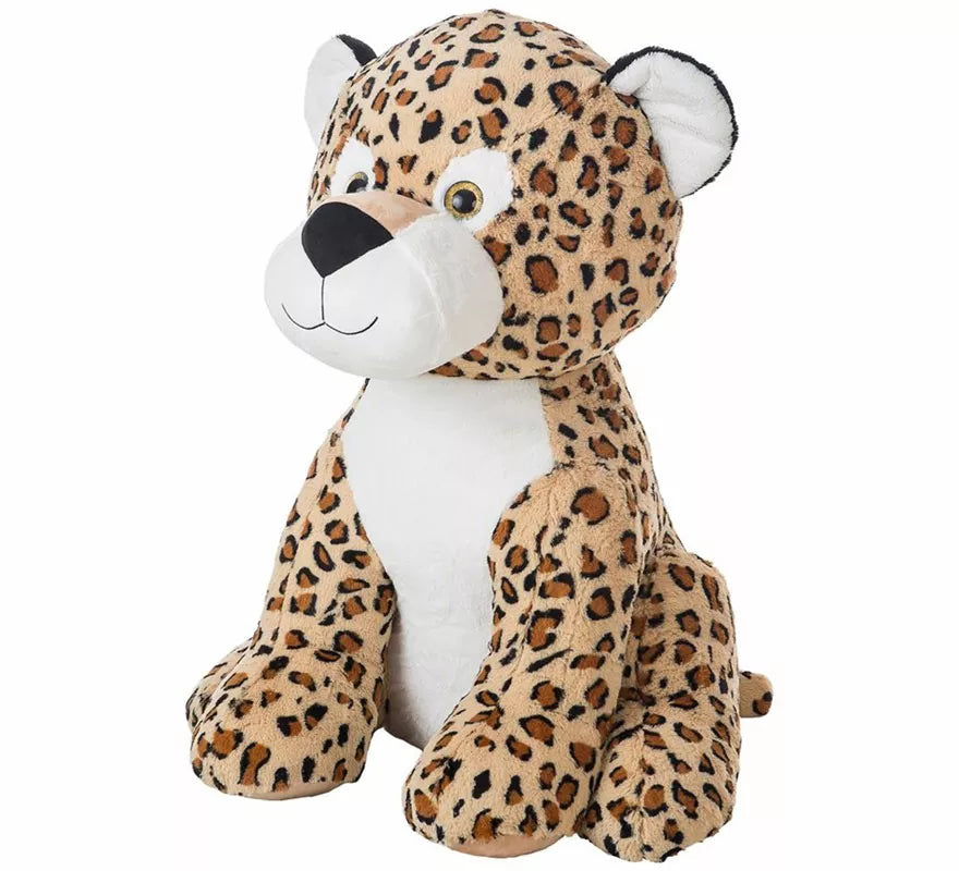 Translation missing: es.Leopardo Jon de Peluche marrón de 80 cm