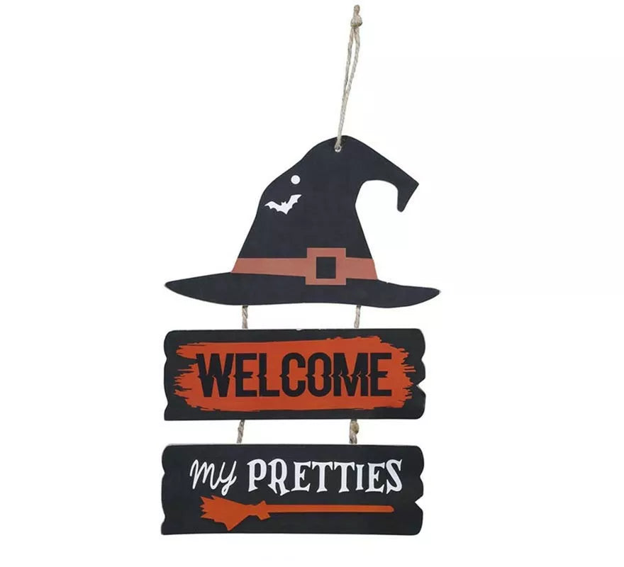 Translation missing: es."Letrero Bruja ""Welcome"" de 32x21 cm"