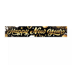 Letrero Happy New Year de tela de 290x50 cm