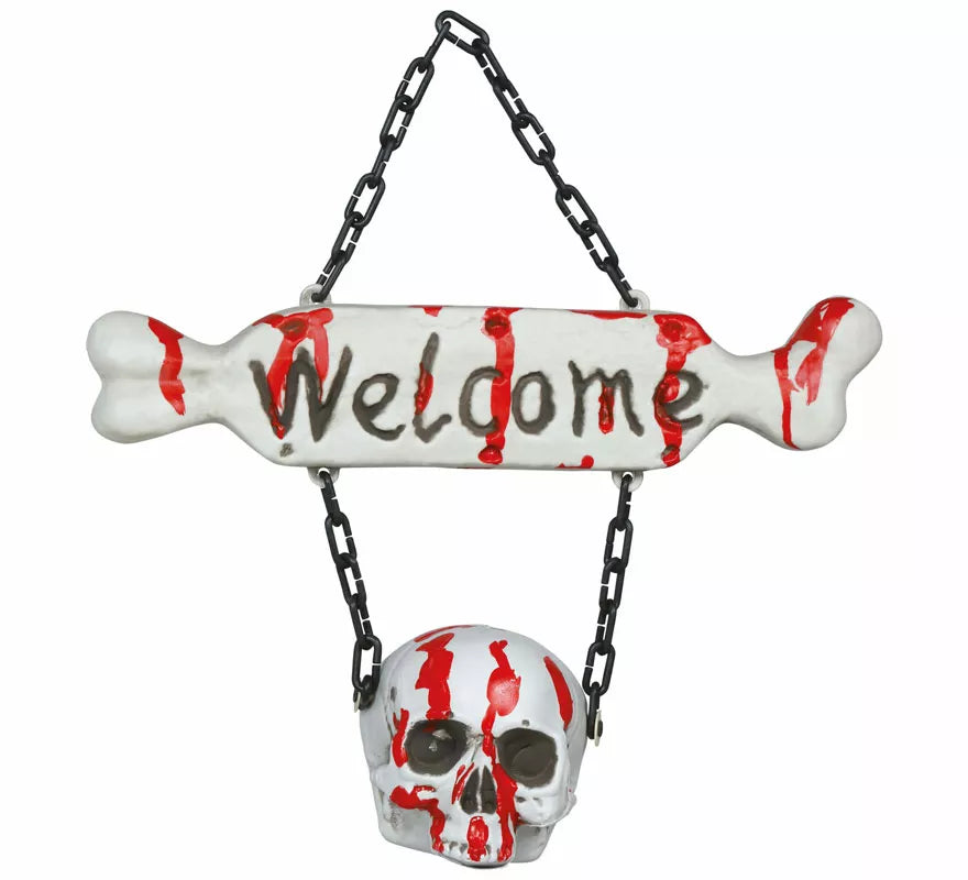 Translation missing: es.Letrero Welcome Huesos de 40x37 cm
