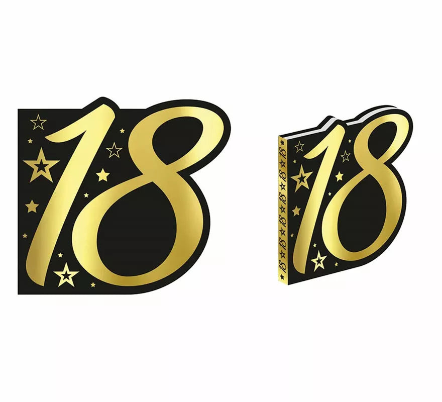 Translation missing: es.Libro Dorado y Negro 18 Años Cumpleaños y Aniversarios de 26 Páginas