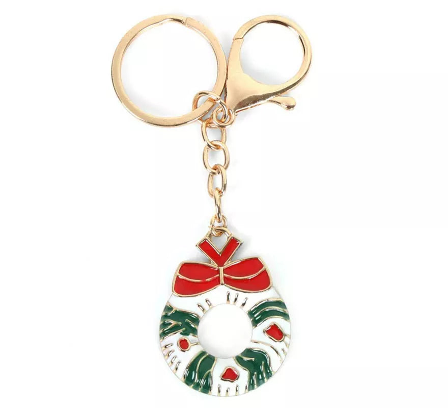 Translation missing: es.Llavero de Corona de Navidad de 3,5x4 cm