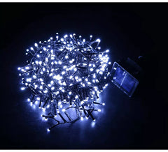Luces de 144 Led blanco extensión múltiple solar