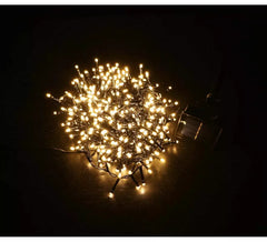 Luces de 144 Led cálido extensión múltiple solar