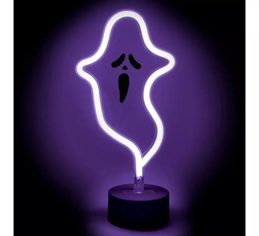Translation missing: es.Luz neón de Fantasma con Soporte de 17x9x27 cm