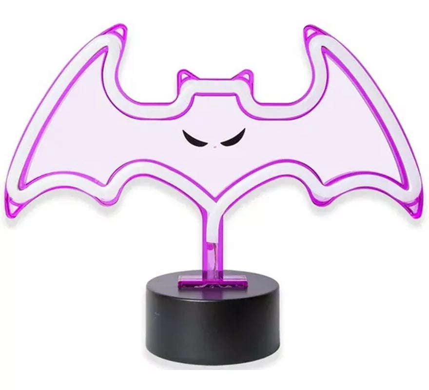 Luz neón de Murciélago con Soporte de 27x9x20 cm