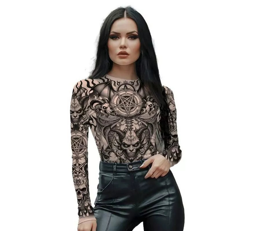 Translation missing: es.Body de la Muerte Efecto Tatuajes para mujer