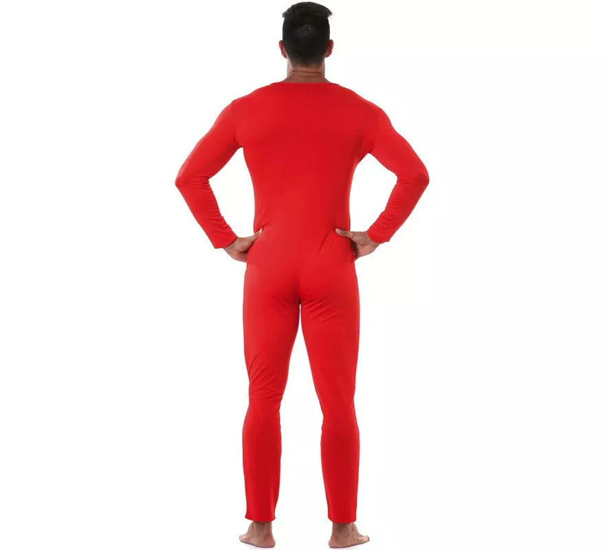 Maillot o Mono color rojo para hombre
