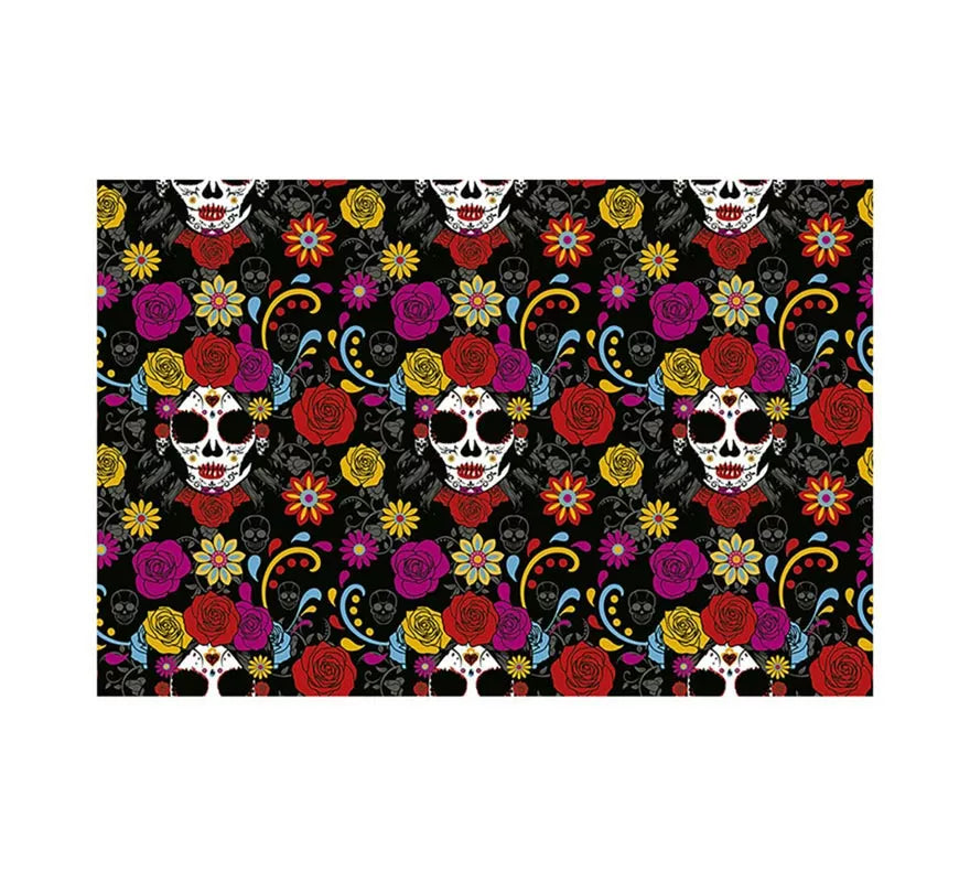 Translation missing: es.Mantel de Catrina colorida de 137x274 cm