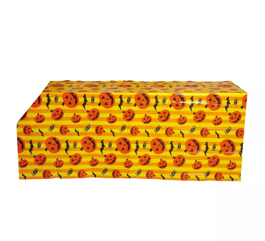 Translation missing: es.Mantel de Halloween con Calabazas de 130x175 cm