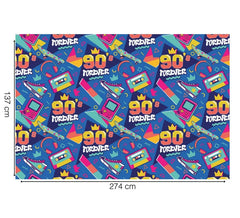Mantel de los años 90 de 137x274 cm