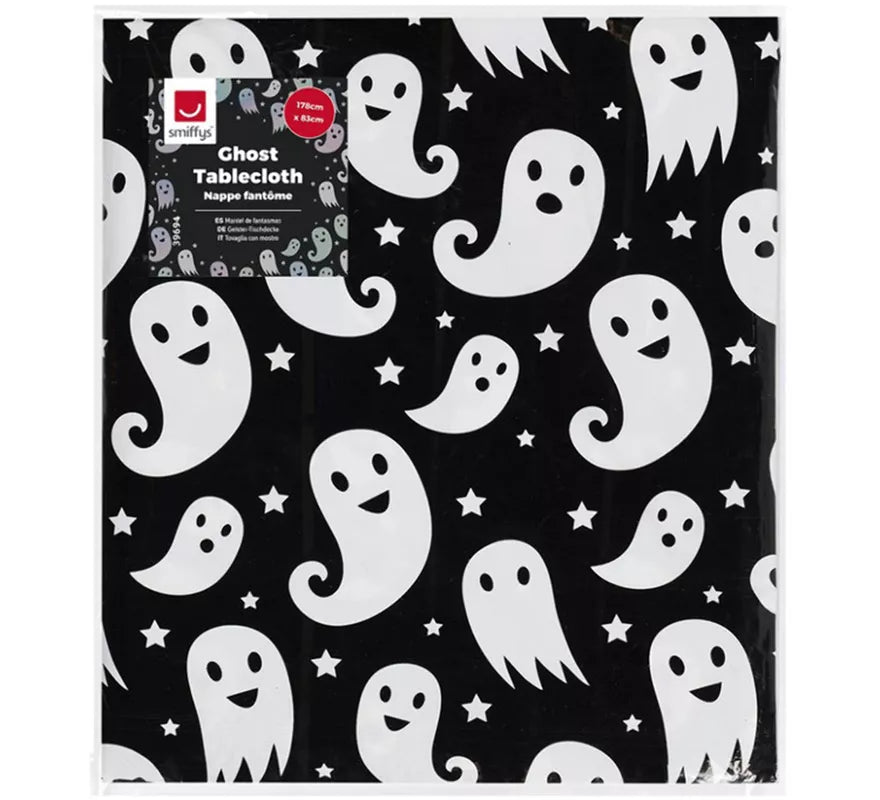 Translation missing: es.Mantel Negro de Fantasmas Blancos