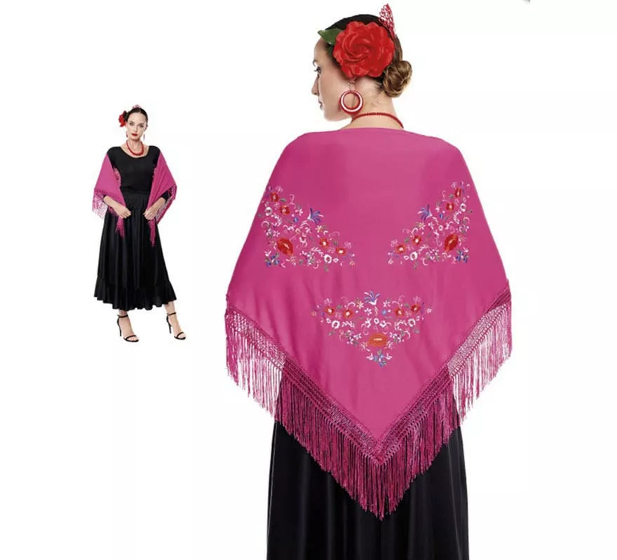 Translation missing: es.Mantón Sevillana o Chulapa Bordado en varios colores