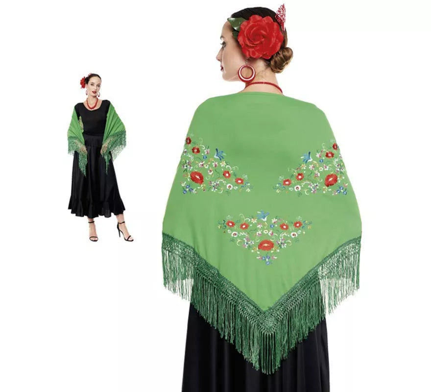 Translation missing: es.Mantón Sevillana o Chulapa Bordado en varios colores