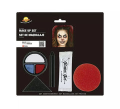 Maquillaje de Arlequina malvada
