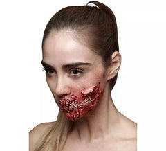 Maquillaje FXs Boca descarnada Zombie de Látex