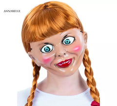Máscara de Annabelle de plástico adulto