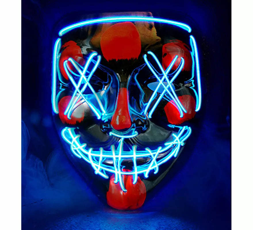 Translation missing: es.Máscara de Asesino Aterrador con LED azul