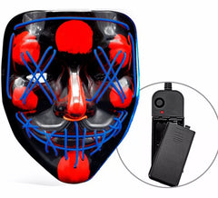Máscara de Asesino Aterrador con LED azul