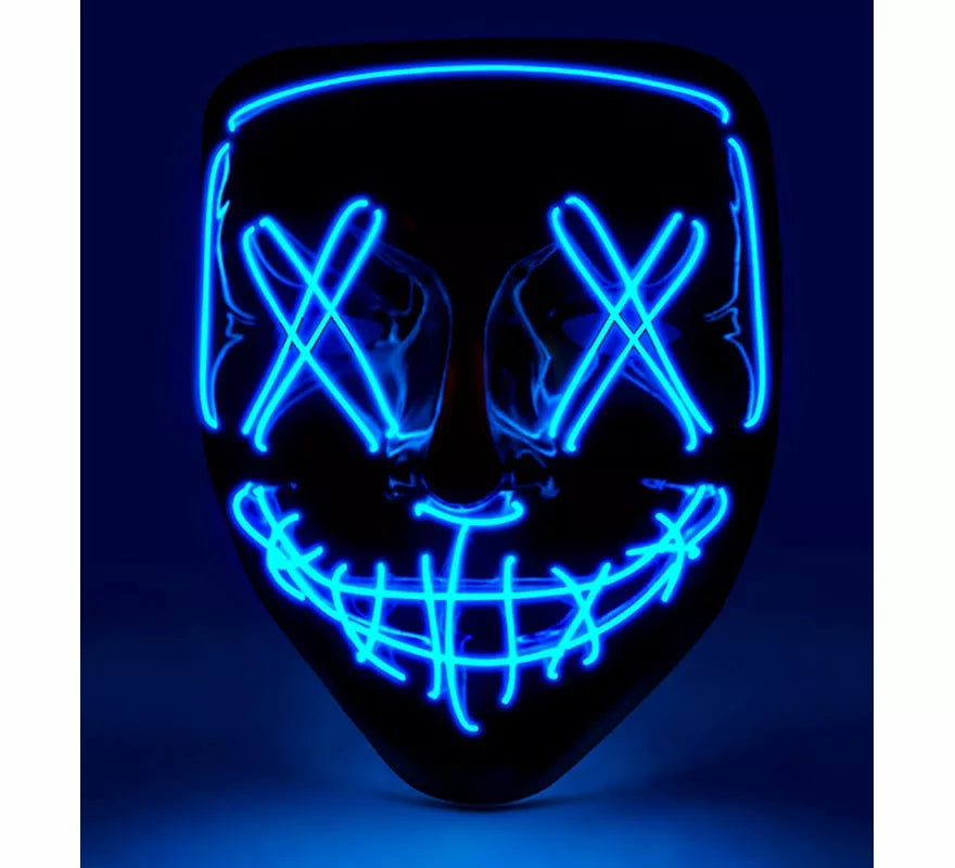 Translation missing: es.Máscara de Asesino Aterrador con LED azul