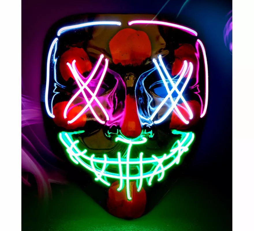 Translation missing: es.Máscara de Asesino Aterrador con LED multicolor