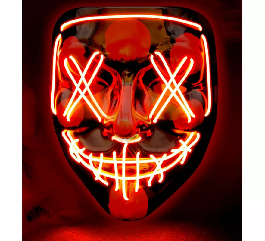 Translation missing: es.Máscara de Asesino Aterrador con LED rojo
