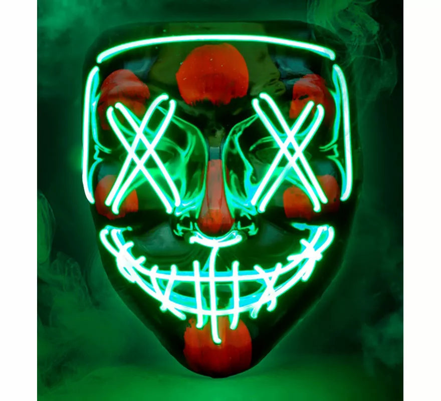 Translation missing: es.Máscara de Asesino Aterrador con LED verde