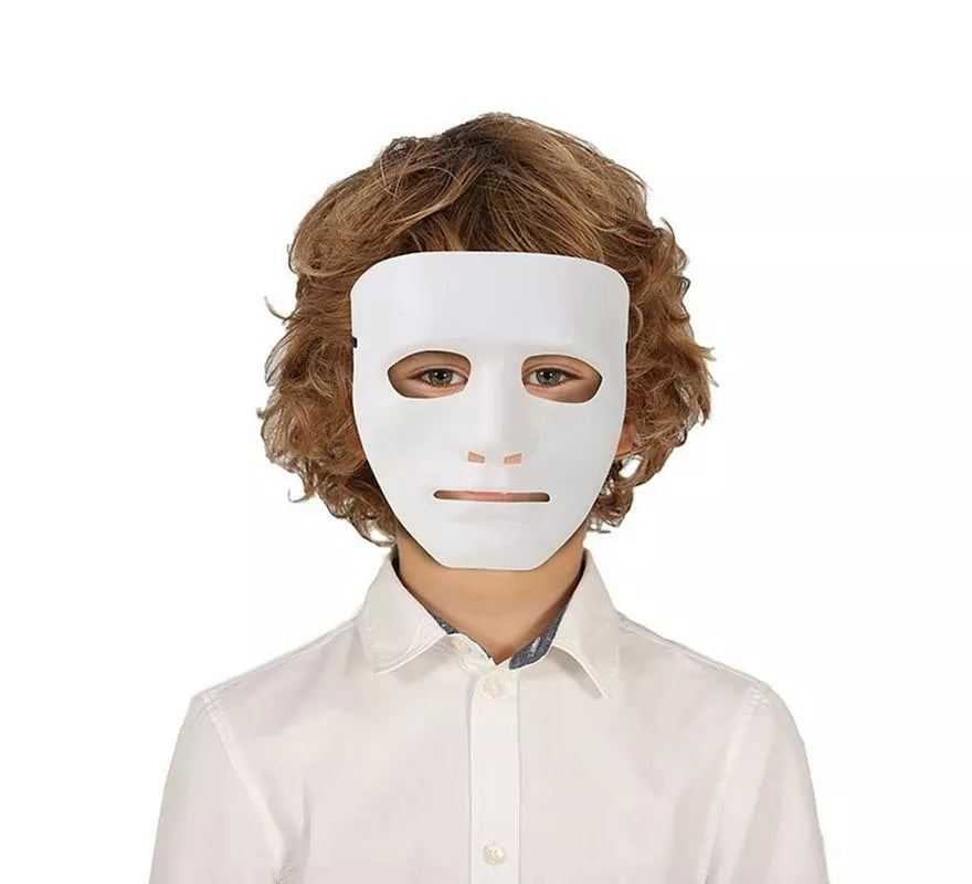Translation missing: es.Máscara de Asesino Blanco de pvc infantil
