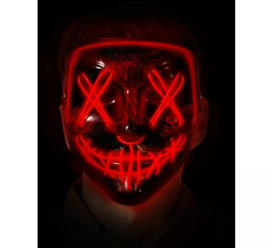Translation missing: es.Máscara de Asesino rojo con Luz LED