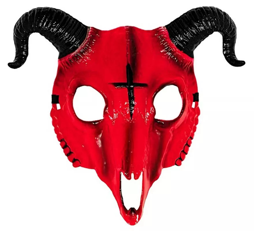 Translation missing: es.Máscara de Calavera Carnero roja