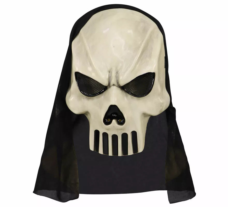 Máscara de Calavera Fantasma con Capucha