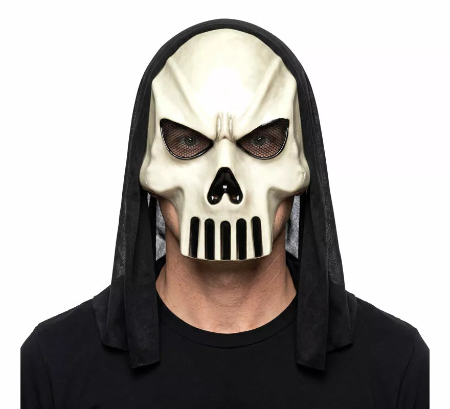 Máscara de Calavera Fantasma con Capucha