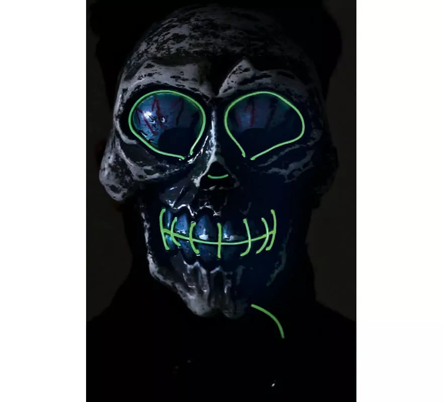 Translation missing: es.Máscara de Calavera loca con luz Verde