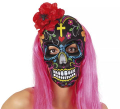 Máscara de Catrina con Flor y Araña