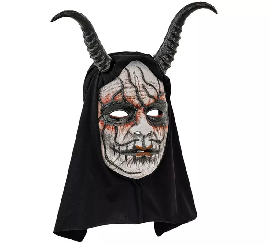Translation missing: es.Máscara de Demonio Hombre con Capucha Comedia de Arte